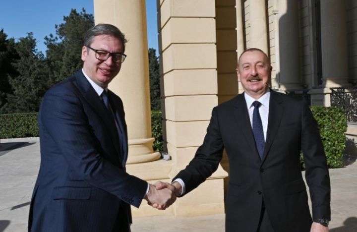 Əliyev və Vuçiç mətbuata bəyanatlarla çıxış ediblər