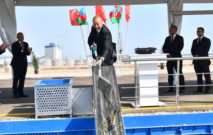 Keramik plitələr istehsalı müəssisəsinin təməli qoyuldu - 100 FAİZ ÇİN KAPİTALLIDIR