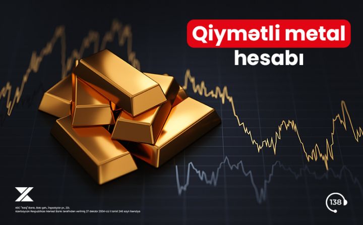 Xalq Bankda qiymətli metal hesabı
