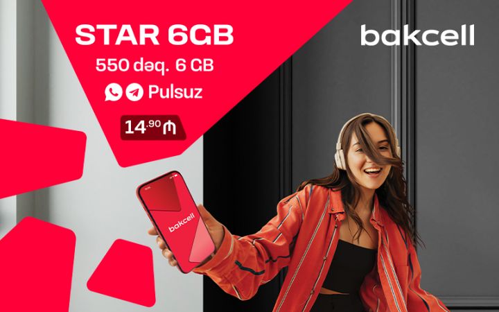 "Bakcell"dən abunəçilərə geniş seçim imkanı verən "Star" tarifi