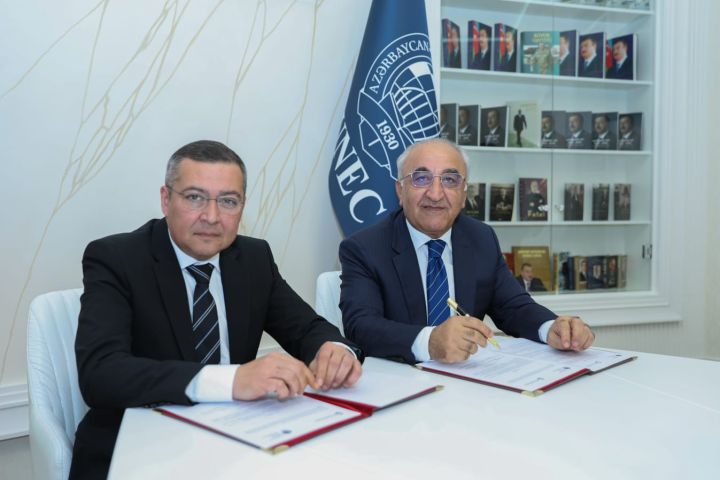 Milli Depozit Mərkəzi ilə UNEC arasında memorandum imzalanıb
