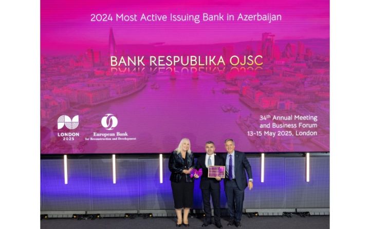 Bank Respublika növbəti dəfə “Azərbaycanda ən fəal emitent-bank” adına layiq görüldü