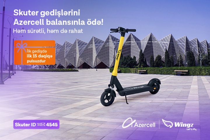 Azercell ilə şəhərdaxili mikromobillikdə yeni mərhələ