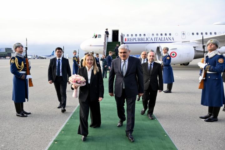 İtaliyanın Baş naziri  Meloni Azərbaycana səfərə gəldi